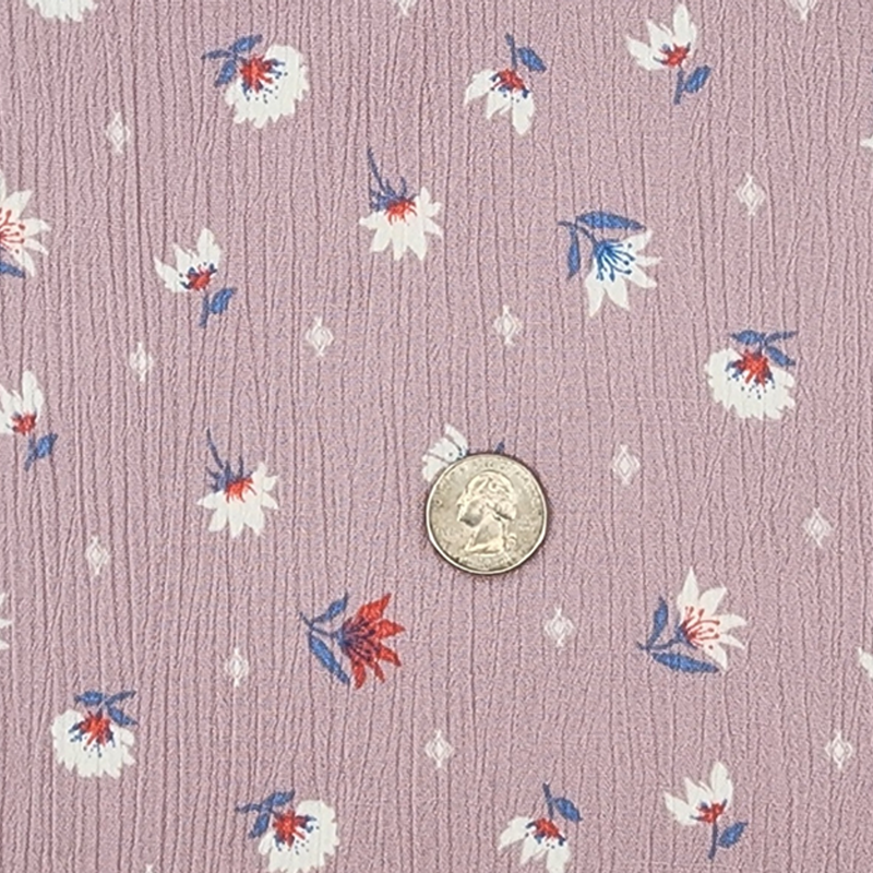 1 Yard Rayon Crinkle Lavender 50/52” Lightweight Textured Fabric