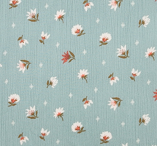 Rayon Crinkle 100 Percent Rayon Fabric - Seafoam, Crinkle Texture, 50/52" Width
