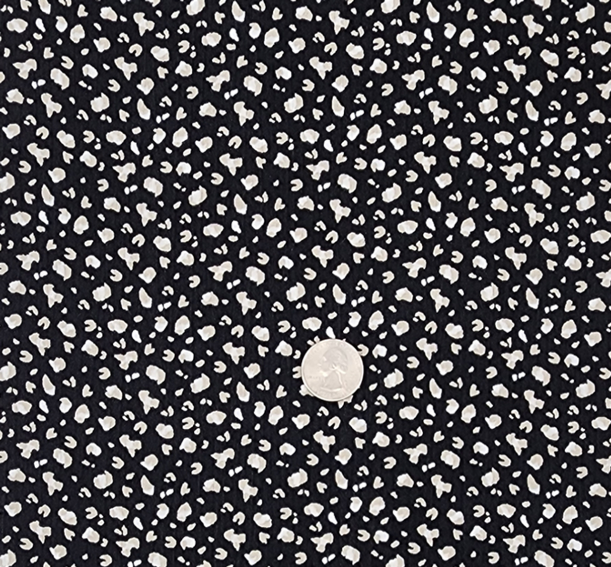 1 Yard Rayon Crinkle Black/Taupe Woven Fabric, 50/52? Wide 100% Rayon