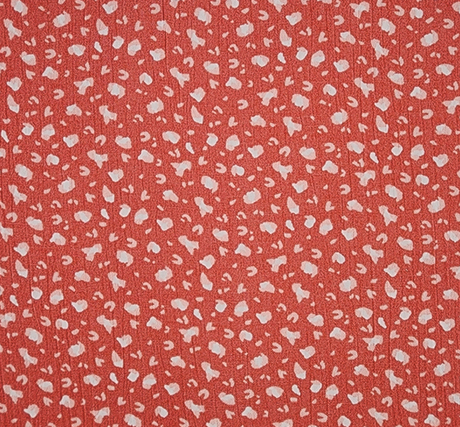 1 Yard Crinkle Rayon Fabric Burnt Coral Lightweight Apparel Material 50/52 Inches Width