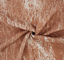 1 Yard Brown Ivory Rayon Crinkle Fabric For Dresses Skirts Blouses Scarves 50/52 Inches Width
