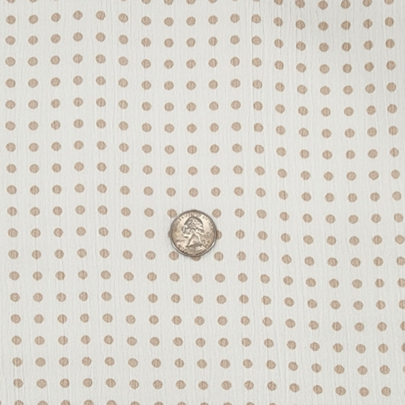 1 Yard Rayon Crinkle Ivory Woven Fabric, 50/52″ Wide 100% Rayon