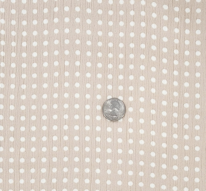 Rayon Crinkle 1D1234 100 Percent Rayon Fabric - Taupe, Crinkled Texture, 50/52" Width