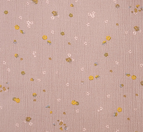 1 Yard Soft Mauve Rayon Crinkle Woven Fabric 50/52 Inch Wide Perfect for Sewing Projects