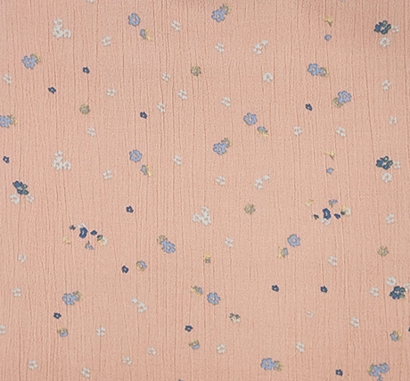 Rayon Crinkle 1D1268 Peach Rayon Fabric - Peach Textured, 50/52" Width (1 Yard)