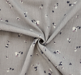 Rayon Crinkle 1D1287 Rayon Fabric - Silver Crinkle, 50/52" Width