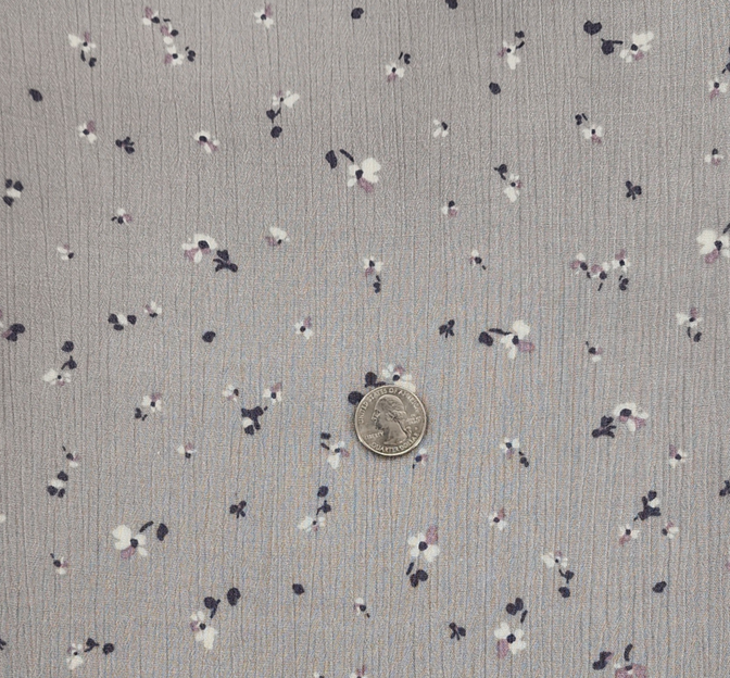 Rayon Crinkle 1D1287 Rayon Fabric - Silver Crinkle, 50/52" Width