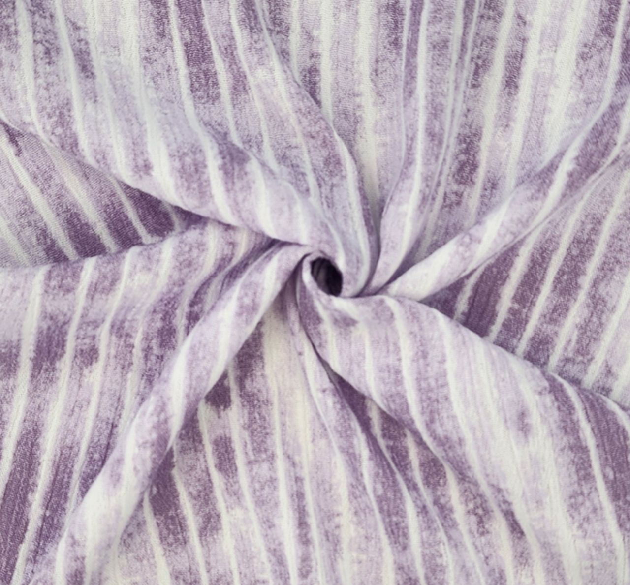 1 Yard 50/52" Rayon Crinkle Fabric in Lavender Soft Woven Apparel Textile by the Yard for Dresses & Blouses