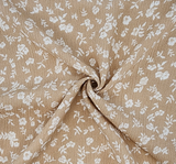 Rayon Crinkle 1D1414 Taupe Rayon Fabric - Taupe Crinkle Texture, 50/52" Width
