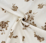 Rayon Crinkle 1D1529 Rayon Fabric - Taupe Crinkle Texture, 50/52" Width (1 Yard)