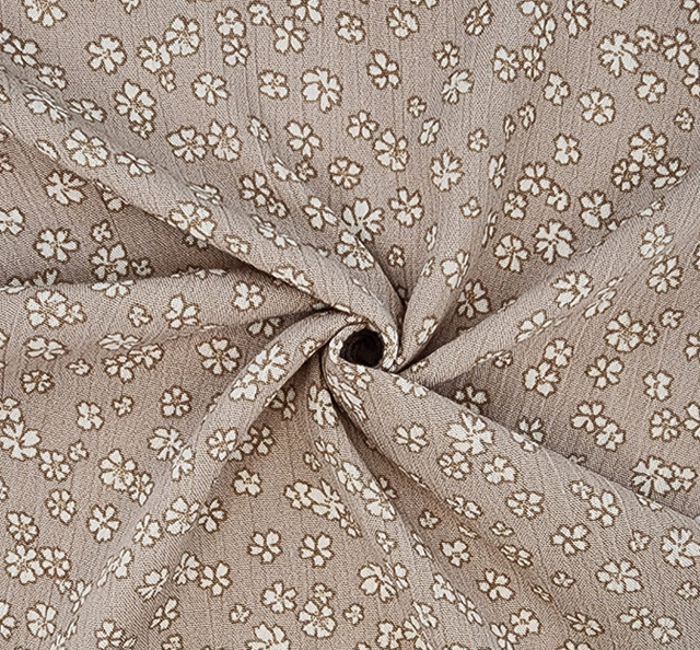 Rayon Crinkle 1D1628 Rayon Fabric - Cement, Crinkle Texture, 50/52" Width