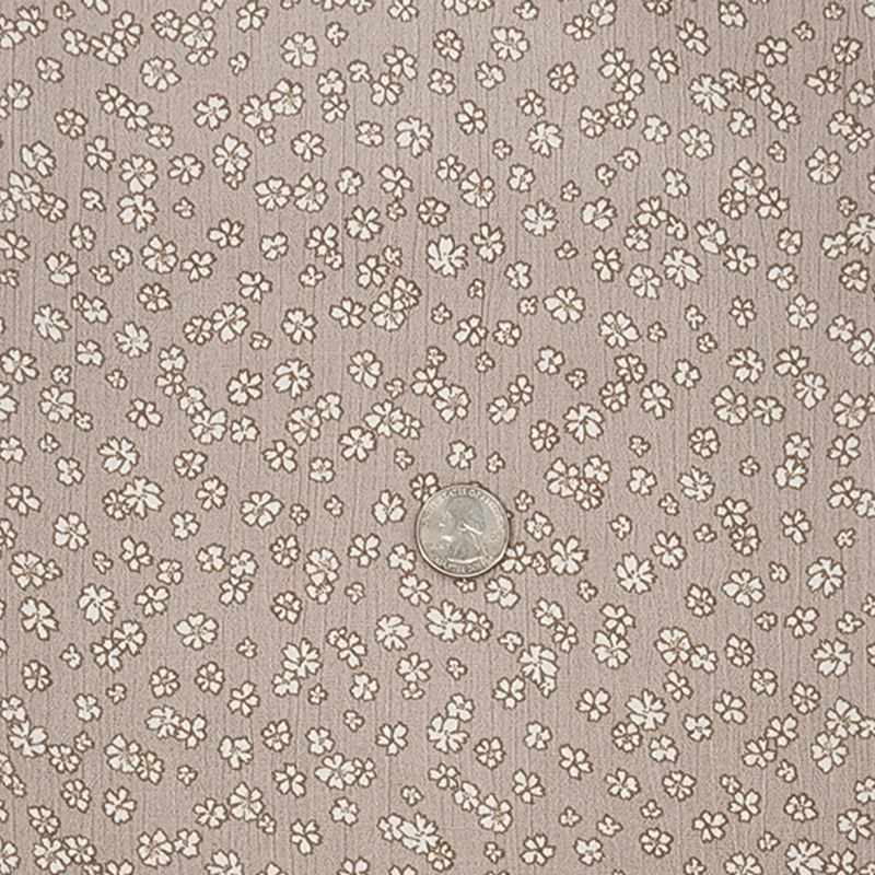 1 Yard Rayon Crinkle Cement Apparel Fabric, 50/52" Wide, Lightweight, Soft Drape