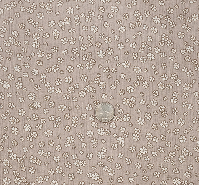 Rayon Crinkle 1D1628 Rayon Fabric - Cement, Crinkle Texture, 50/52" Width