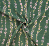 1 Yard Rayon Crinkle Dark Ivy Fabric, 50/52" Wide, Lightweight Apparel Material