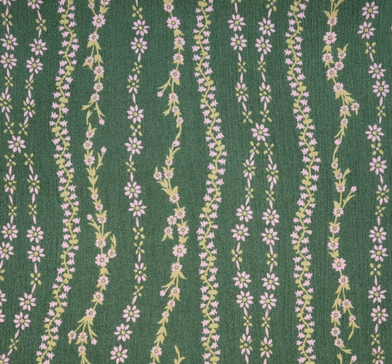 1 Yard Rayon Crinkle Fabric Dark Ivy Rayon Dark Ivy 50 to 52 Inches Wide