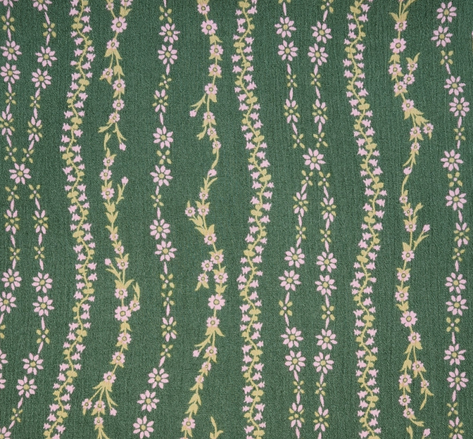Rayon Crinkle 1D1652 100 Percent Rayon Fabric - Dark Ivy, Crinkled Texture, 50/52" Width