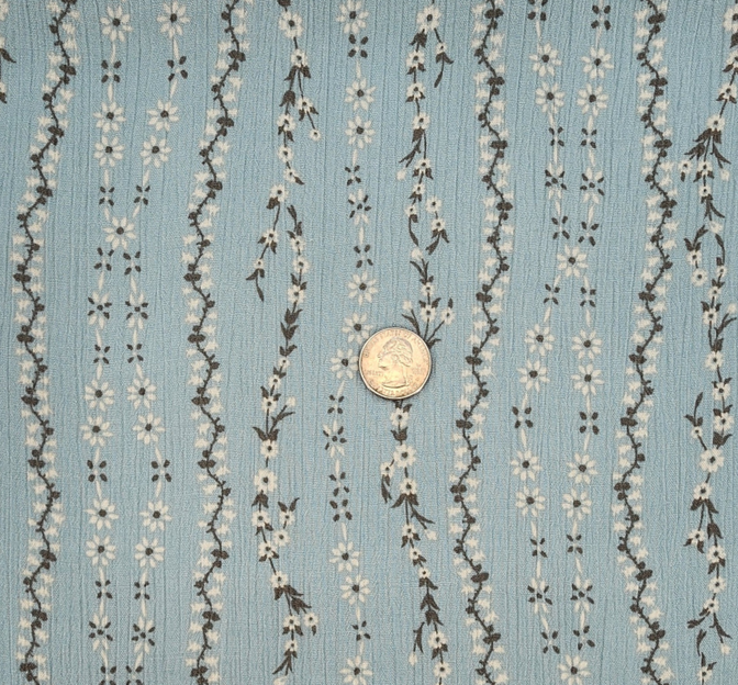 Rayon Crinkle 1D1652 Rayon Fabric - Sky Gray, Crinkle Texture, 50/52" Width
