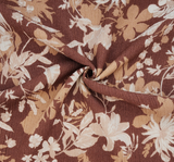 Rayon Crinkle 1D1657 100 Percent Rayon Fabric - Amber Brown, 50/52" Width