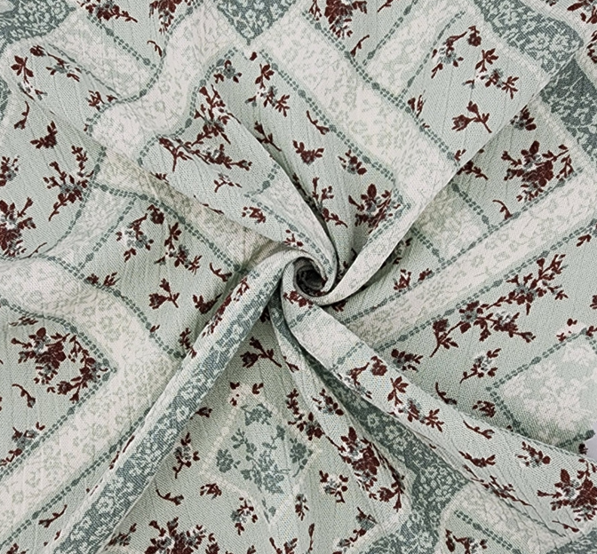 Rayon Crinkle 1D1659 100 Percent Rayon Fabric - Reseda Green, Crinkle Texture, 50/52" Width
