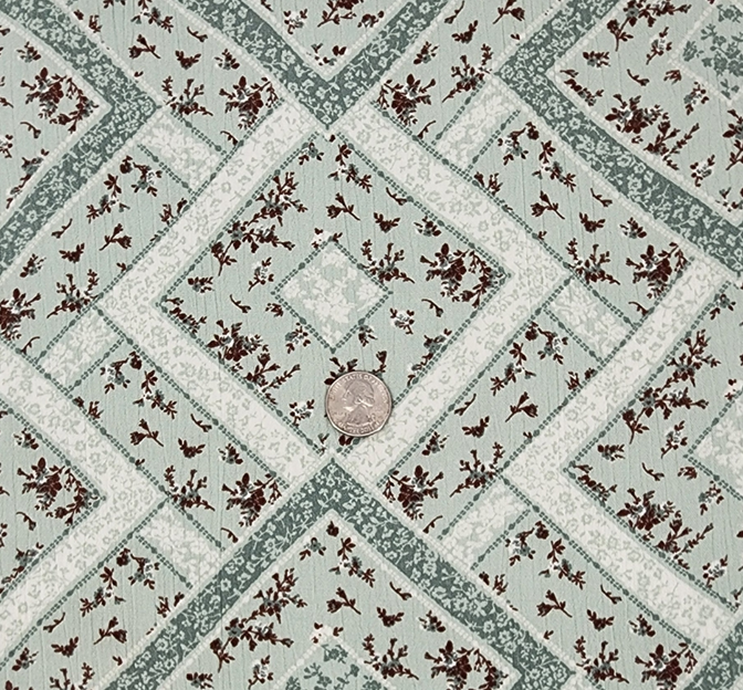 Rayon Crinkle 1D1659 100 Percent Rayon Fabric - Reseda Green, Crinkle Texture, 50/52" Width