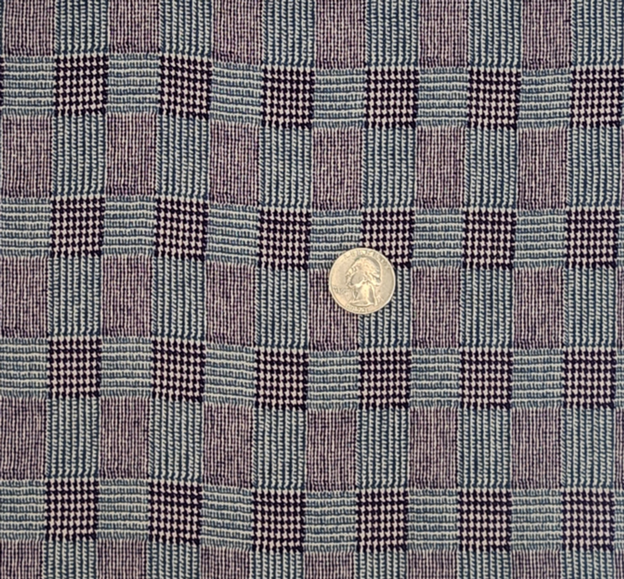 ১ গজ নীল রেয়ন ক্রিঙ্কল পোশাকের কাপড়, ৫০/৫২" চওড়া, হালকা ও টেক্সচারযুক্ত