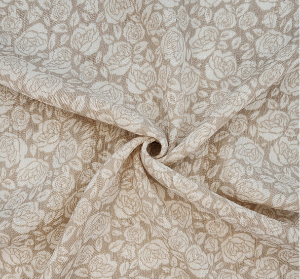 1 Yard Rayon Crinkle Sand Apparel Fabric 50/52" Wide