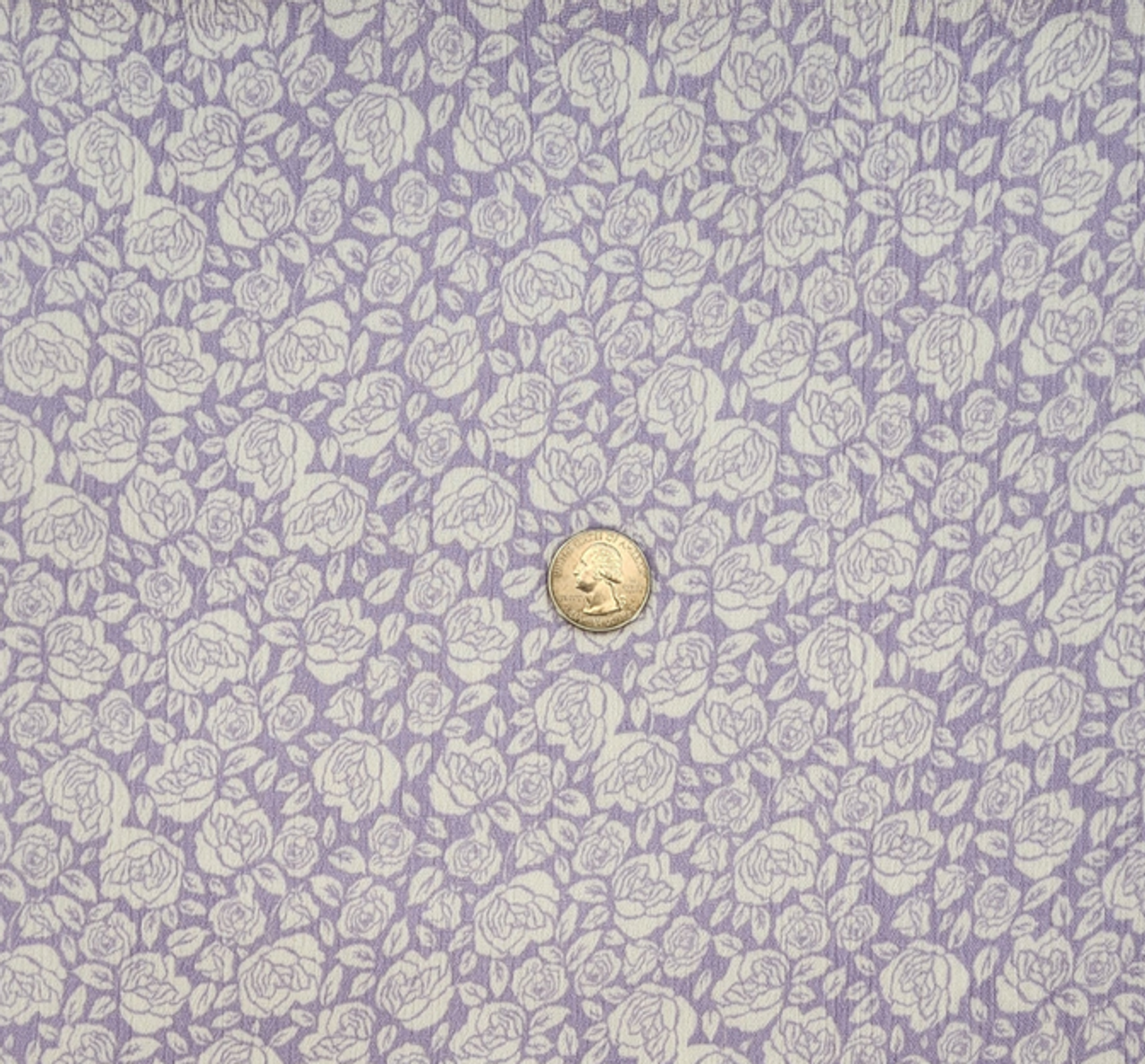 1 Yard Violet Rayon Crinkle Fabric Lightweight Soft Apparel Material for Dresses Blouses 50/52 Inch Width