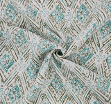 Rayon Crinkle 1D1795 Rayon Fabric - Aqua, Crinkle Texture, 50/52" Width
