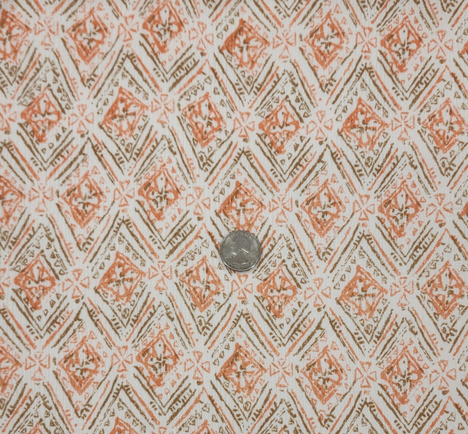 Rayon Crinkle 1D1795 Orange Rayon Fabric - Orange Crinkle Texture, 50/52" Width