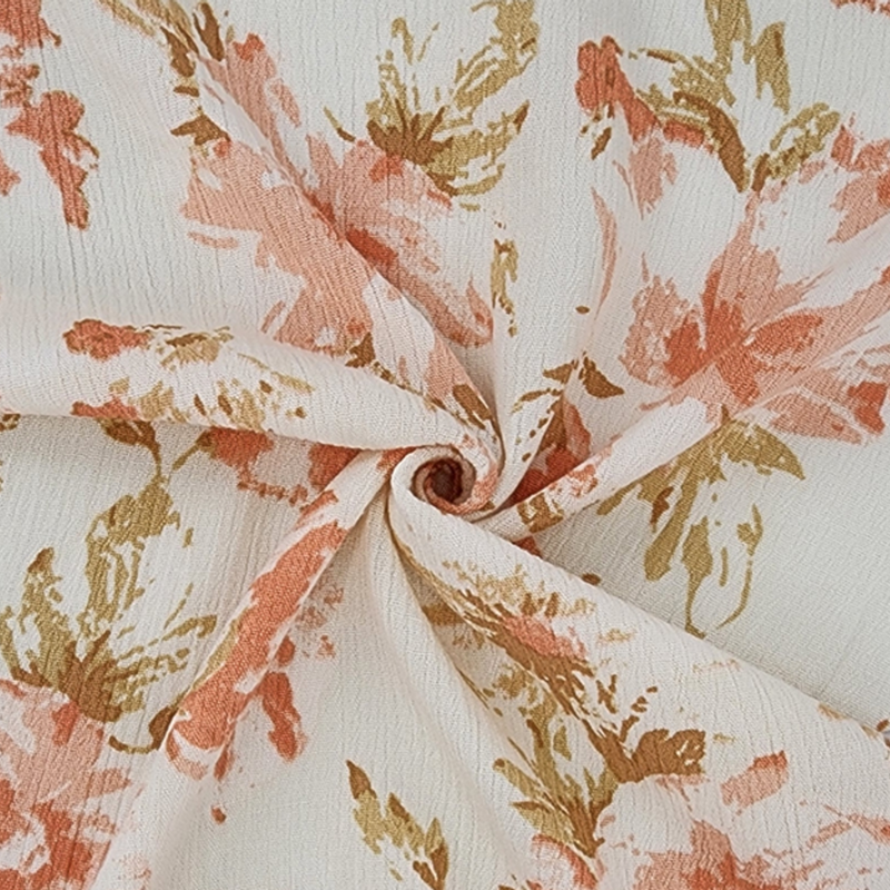 1 Yard Rayon Crinkle Textured Apparel Fabric Lightweight Breathable Clothing Width 50/52"