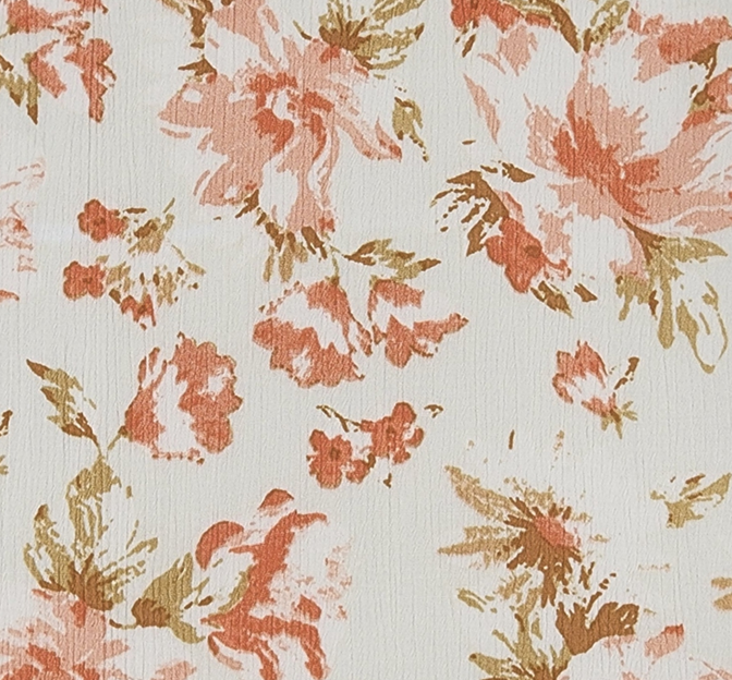Rayon Crinkle 1D1809 100 Percent Rayon Fabric - Cream, Textured, 50/52" Width