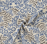 Rayon Crinkle 1D1814 Blue Rayon Fabric - Blue Crinkle Texture, 50/52" Width