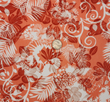 Rayon Crinkle 1D1822 Orange Rayon Fabric - Orange Crinkle Texture, 50/52" Width