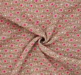 Strawberry Rayon Crinkle 1 Yard Fabric Lightweight 50/52" Textured Fabric for Dresses & Accessories