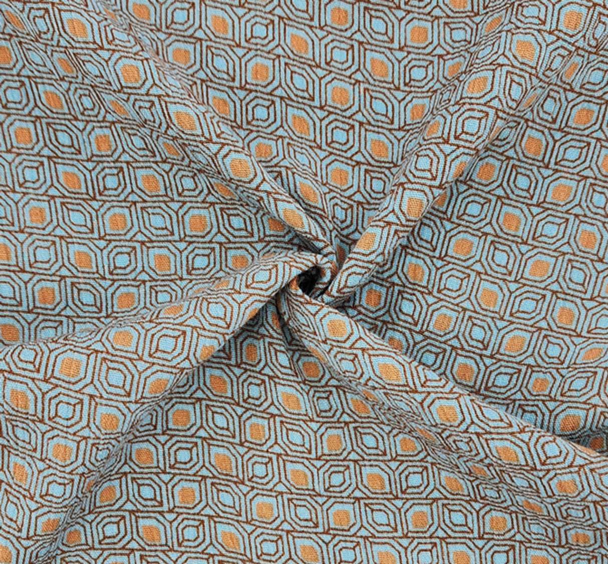 Turquoise Rayon Crinkle 1 Yard Fabric Soft Lightweight 50/52" Textured Apparel Fabric