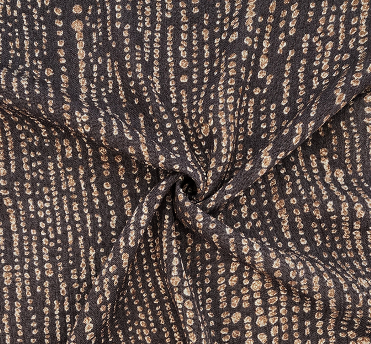 1 Yard Asphalt Gray Rayon Crinkle Fabric Lightweight Draped Material for Dresses Tops Width 50/52"