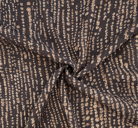 Rayon Crinkle 1D564 100 Percent Rayon Fabric - Asphalt Gray, Crinkled Texture, 50/52" Width