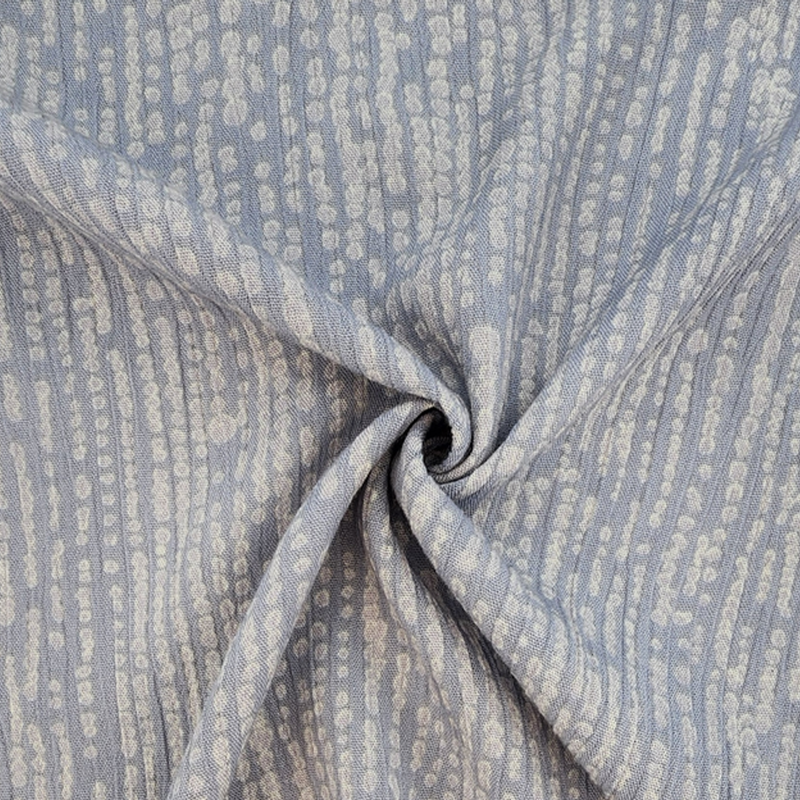 1 Yard Rayon Crinkle Gray Soft & Lightweight Crinkled Rayon Fabric 50/52” Wide