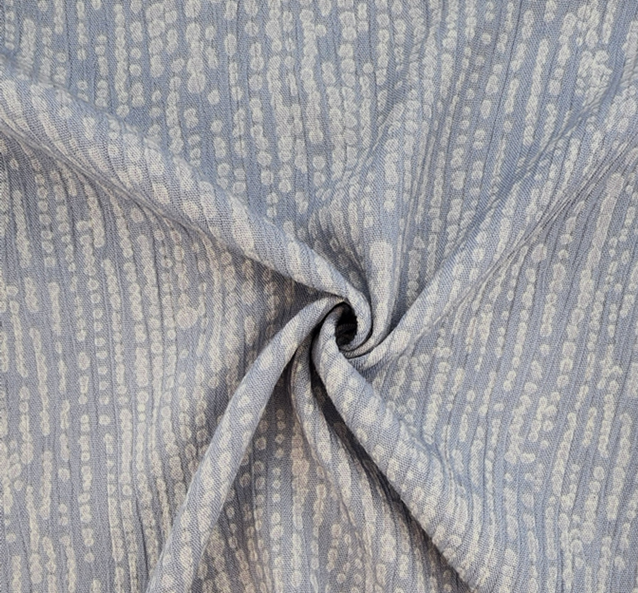 1 Yard Gray Rayon Crinkle Fabric for Flowy Dresses Blouses Scarves Lightweight Draping Width 50/52"