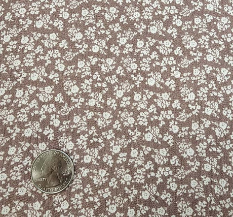 1 Yard Stylish Mauve Rayon Crinkle Crepon Apparel Fabric 50 Inch Width