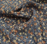 Rayon Crinkle 1A535 100 Percent Rayon Fabric - Asphalt Gray, Crinkle Texture, 52/53" Width (1 Yard)