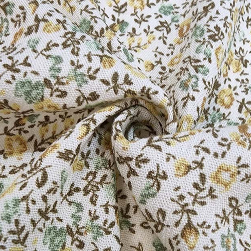 1 Yard Rayon Crinkle Cream Bread Fabric for Blouses Skirts Dresses and Apparel Projects 50 52 Width