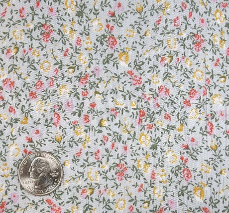 1 Yard Rayon Crinkle Gray Orange Fabric for Dresses Blouses Skirts and Apparel Sewing 50 52 Width