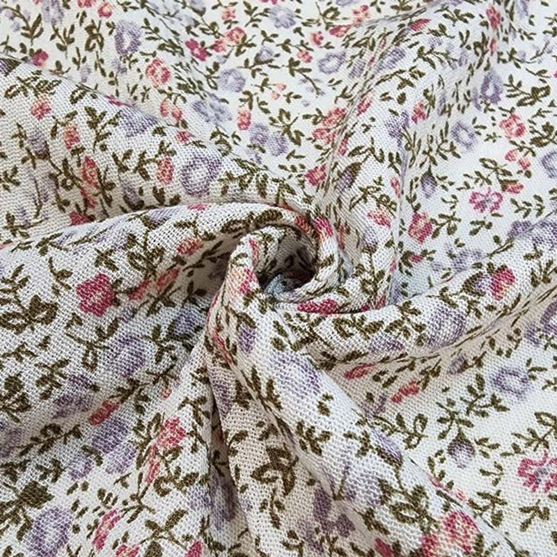 1 Yard Rayon Crinkle Lilac Marble Fabric for Dresses Blouses Skirts 50 52 Width