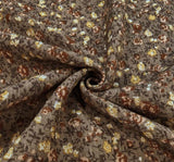 Rayon Crinkle 1A535 Rayon Fabric - Mocha, Crinkle Texture, 50/52" Width (1 Yard)