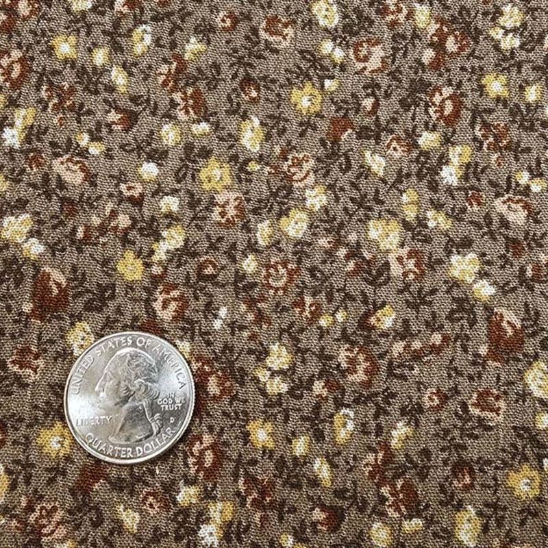 1 Yard Rayon Crinkle Mocha Woven Fabric, 50/52? Wide 100% Rayon