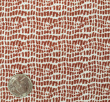 Rayon Crinkle 1D1164 Brick Rayon Fabric - Brick, 50/52" Width (1 Yard)