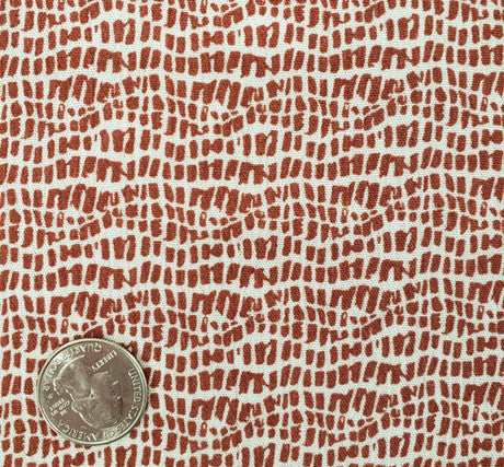 Rayon Crinkle 1D1164 Brick Rayon Fabric - Brick, 50/52" Width (1 Yard)