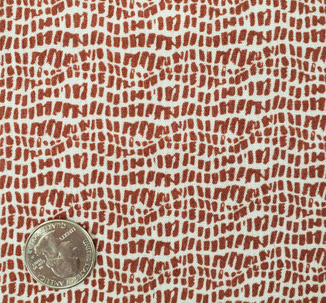 Rayon Crinkle 1D1164 Brick Rayon Fabric - Brick, 50/52" Width (1 Yard)