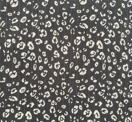 1 Yard Charcoal Beige Lurex Rayon Crinkle Apparel Fabric 50/52 inches Width